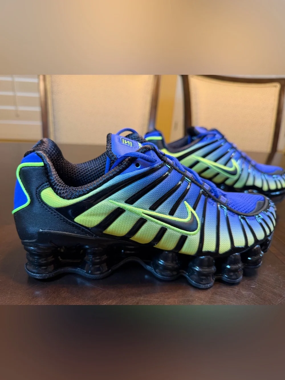 New Nike Shox TL Blue Volt Sneakers Shoes Size US 7